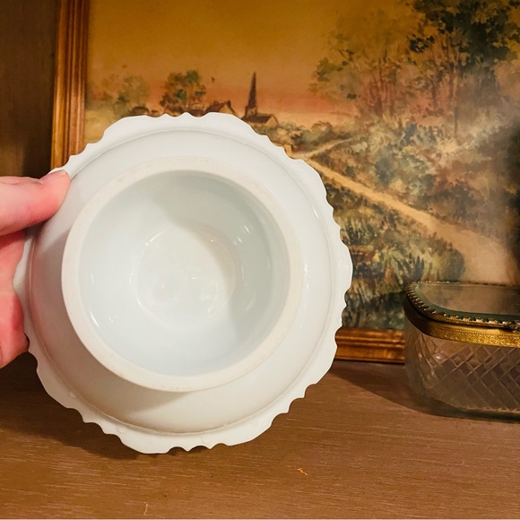 Vintage White Pedestal Candy Dish - Picture 5 of 5